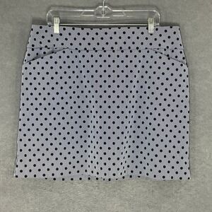 Charter Club Skort Polka Dot Striped Golf Casual Navy Activewear‎ Skirt Size 16